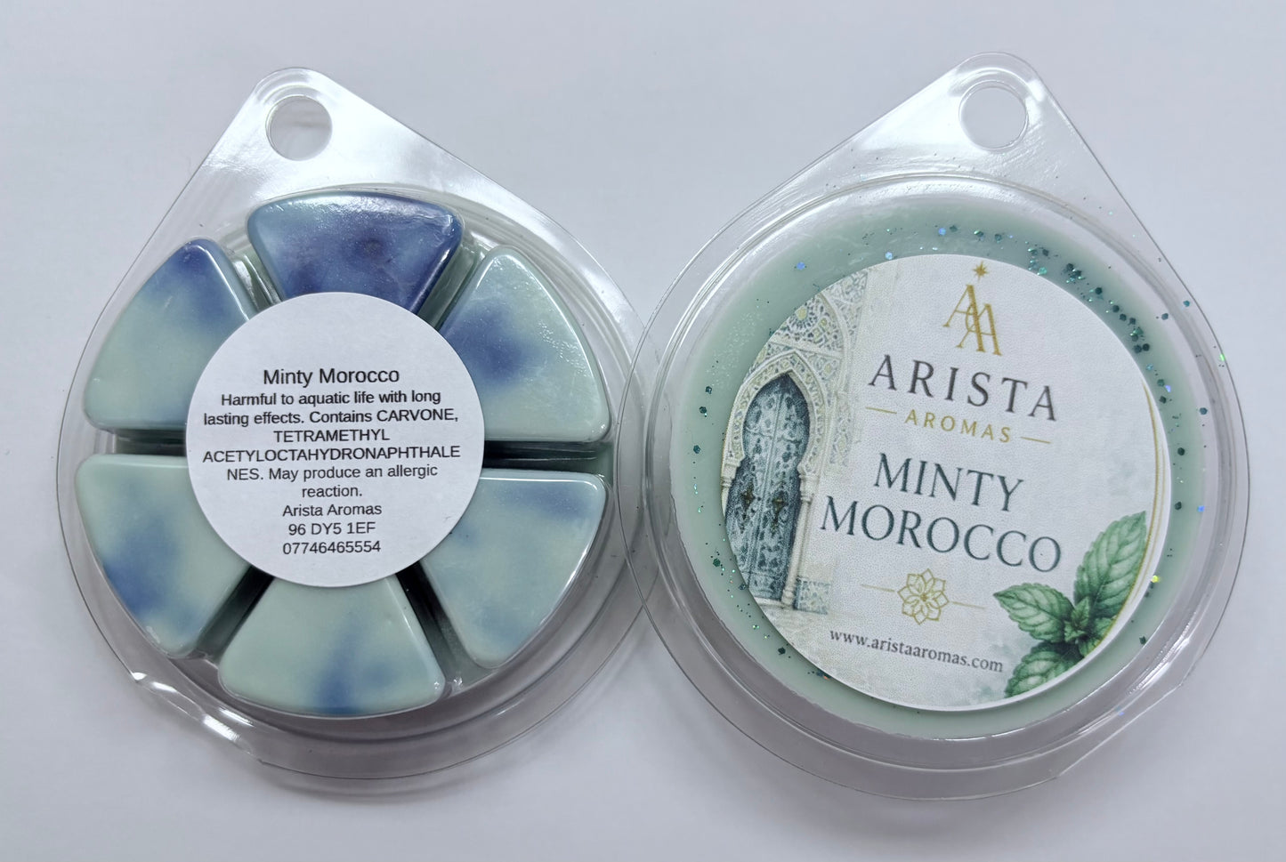 Minty Morocco Round Clam