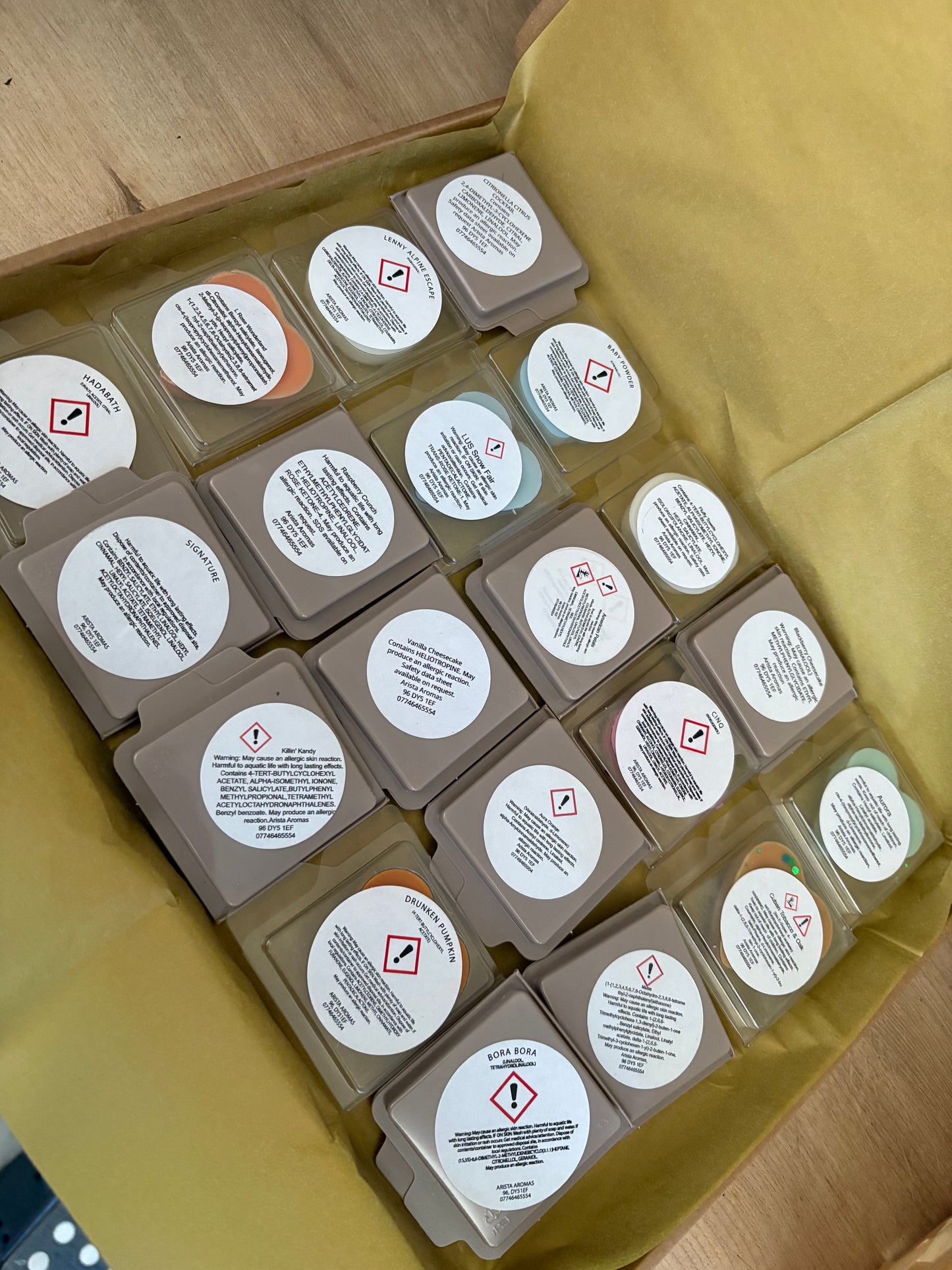 20 Heart/Pumpkin Wax Melt samples