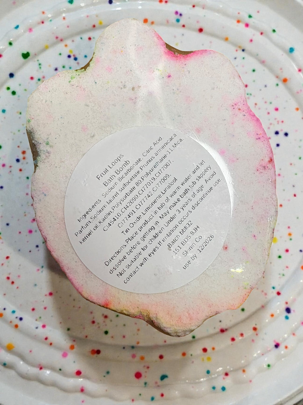 Rainbow Unicorn Donut bath bomb