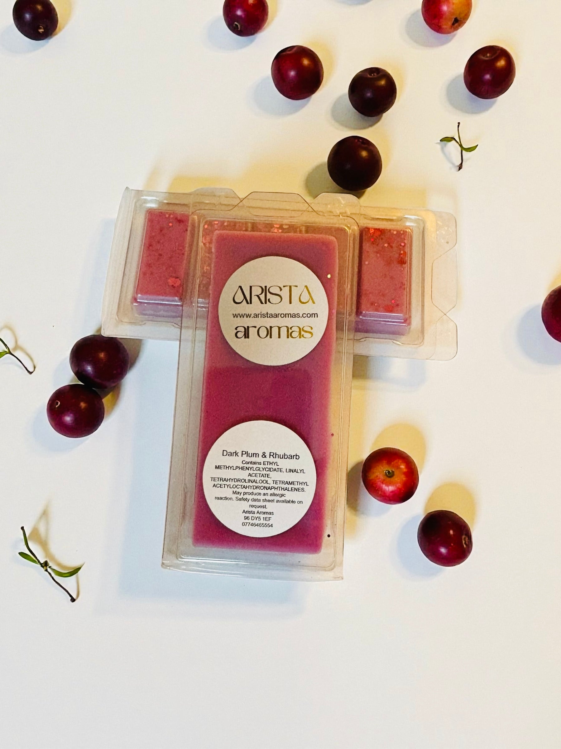 Dark Plum & Rhubarb snap bar